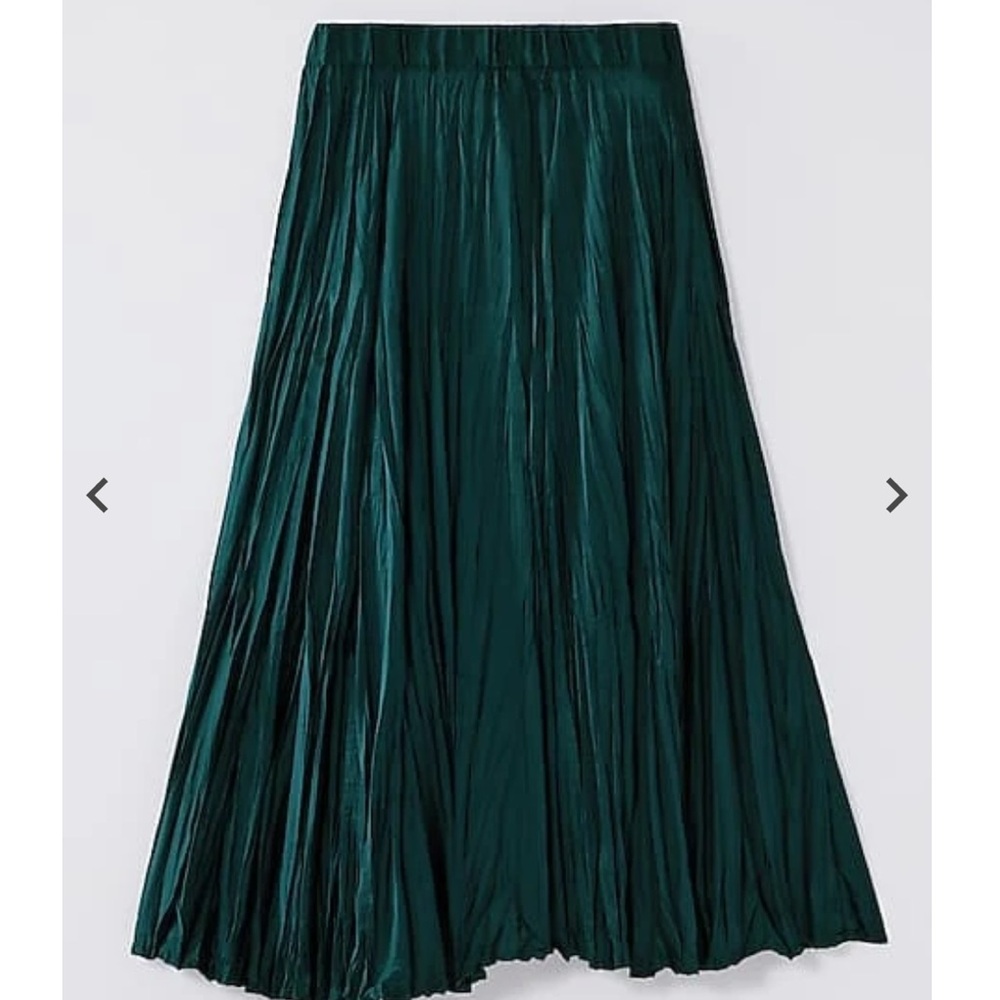 NWT J.Jill Blue Teal Solstice Midi Skirt (size L) - Picture 4 of 9